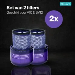 Zigla - Filter Geschikt Voor Dyson V10 Steelstofzuigers - 2 Stuks