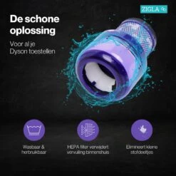 Zigla - Filter Geschikt Voor Dyson V10 Steelstofzuigers - 2 Stuks -Leifheit Store 1200x1200 3494