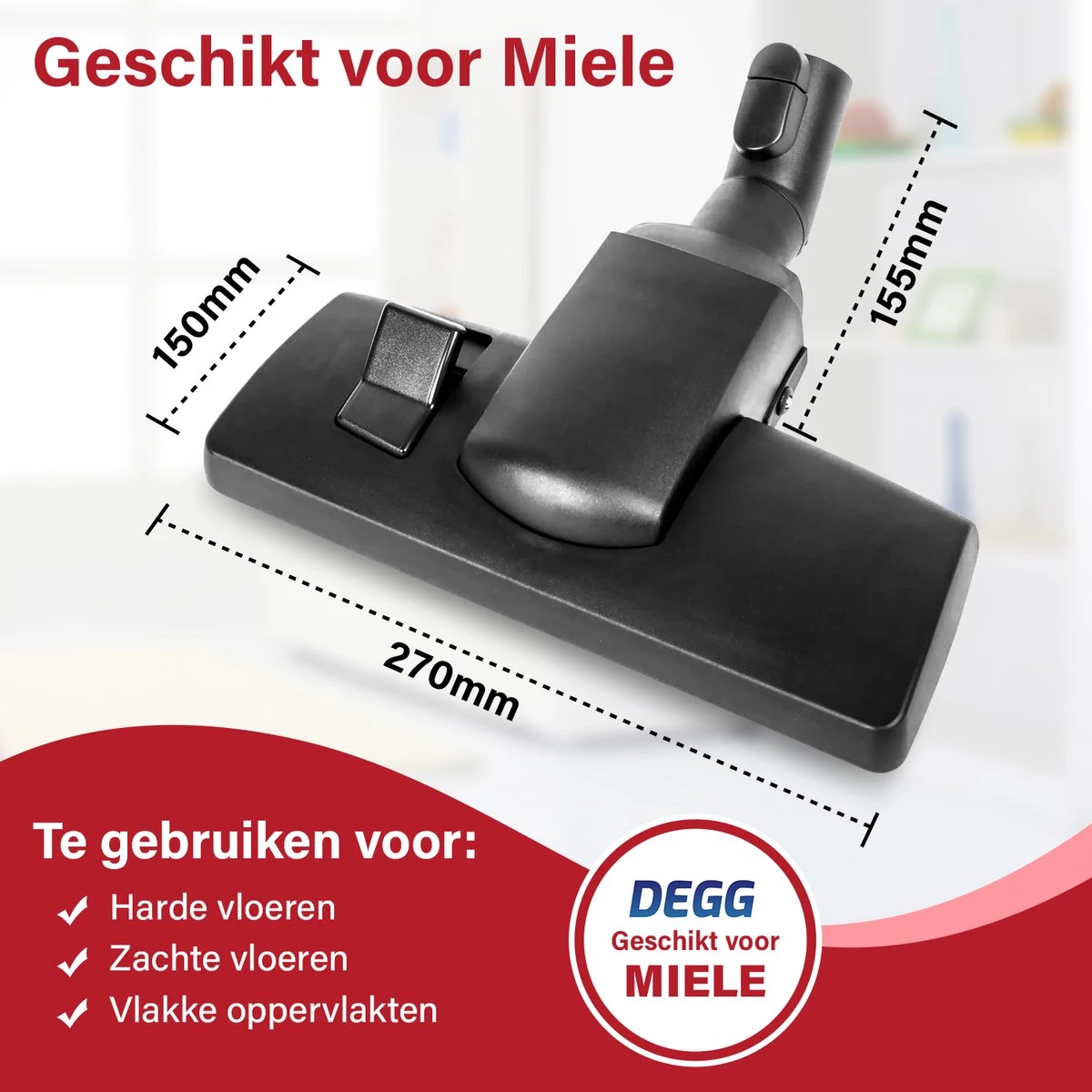 DEGG - Stofzuiger Zuigmond / Combi Borstel - Geschikt Voor Miele - Stofzuiger Mondstuk - 35MM - Stofzuiger Onderdelen - Premium Kwaliteit 5 DEGG - Stofzuiger Zuigmond / Combi Borstel - Geschikt Voor Miele - Stofzuiger Mondstuk - 35MM - Stofzuiger Onderdelen - Premium Kwaliteit - Afbeelding 5