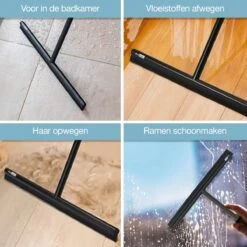 ACE Goods Vloertrekker Met Steel – Vloerwisser Badkamer - Trekker Douche – Raamwisser Verstelbaar – Watertrekker - Incl Ophanghaken -Leifheit Store 1200x1200 356