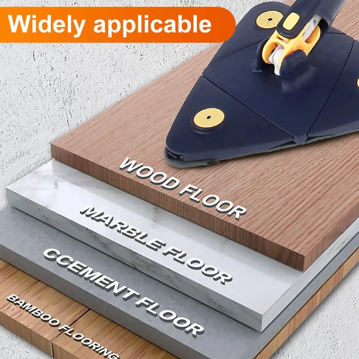 Merkloos Premium Driehoekige Dweil Met Wringer - Verstelbaar En 360 Graden Draaibaar – Dweilsysteem Incl. 4 Microvezel Doeken 6 Merkloos Premium Driehoekige Dweil Met Wringer - Verstelbaar En 360 Graden Draaibaar – Dweilsysteem Incl. 4 Microvezel Doeken - Afbeelding 6