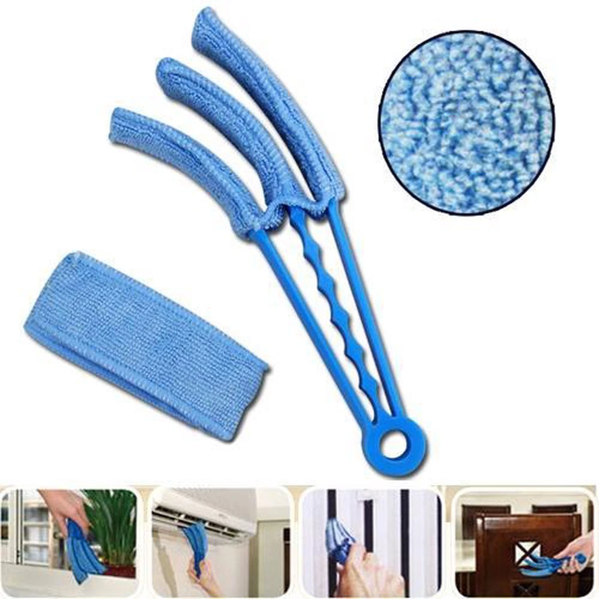 GS Jaloezie Reiniger - Lamellen Reiniger - Stoffer - 100% Wasbaar Microvezel 2 GS Jaloezie Reiniger - Lamellen Reiniger - Stoffer - 100% Wasbaar Microvezel - Afbeelding 2