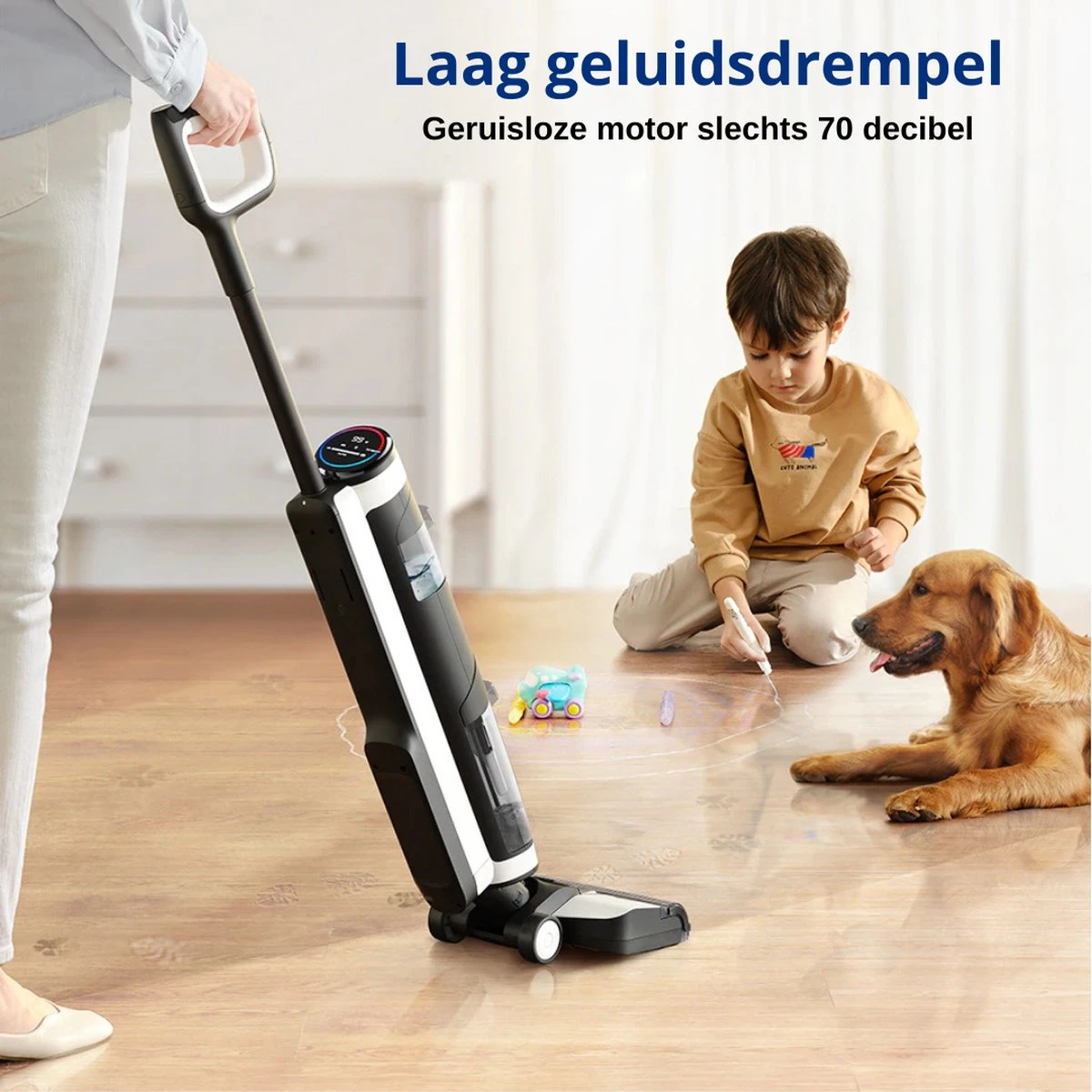 Tineco® - Draadloze Stofzuiger - Zonder Zak - Wassen En Stofzuigen - Floor One S3 Breeze - 220W Vermogen - Sterke Zuigkracht - 3-In-1 Apparaat - 4000mAh Batterij 11 Tineco® - Draadloze Stofzuiger - Zonder Zak - Wassen En Stofzuigen - Floor One S3 Breeze - 220W Vermogen - Sterke Zuigkracht - 3-In-1 Apparaat - 4000mAh Batterij - Afbeelding 11