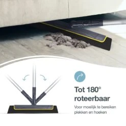 Merkloos Vloertrekker Met Steel - Perfect. Voor Vloer & Raam - Verstelbare Lengte - 180 Graden Draaibaar - Douchewisser - Vloerwisser - Verwijderbare Handgreep-130 Cm -Leifheit Store 1200x1200 458