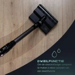 JAP Cyclone C3 - 4in1 Steelstofzuiger - Met Dweilfunctie - Anti-allergie - Snoerloos - Stofzuiger Zonder Zak - Verwisselbare Accu -Leifheit Store 1200x1200 494