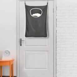 Merkloos Wasmand Hangend - 2 Stuks - Zwart - 120 Liter - Hangende Opvouwbare Waszak -Leifheit Store 1200x1200 524