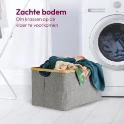 Gadgy Opvouwbare Wasmand - Heupwasmand 45 L - Opbergmand - Wasbox - Wasmanden - Grijs -Leifheit Store 1200x1200 528