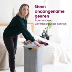 Gadgy Wasmand Met Deksel - Opvouwbaar - 103 Liter - Wasbox Met Uitneembare Waszak - Wasmanden -Leifheit Store 1200x1200 635