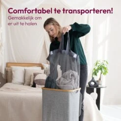 Gadgy Wasmand Met Deksel - Opvouwbaar - 103 Liter - Wasbox Met Uitneembare Waszak - Wasmanden -Leifheit Store 1200x1200 637