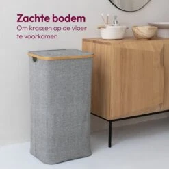 Gadgy Wasmand Met Deksel - Opvouwbaar - 103 Liter - Wasbox Met Uitneembare Waszak - Wasmanden -Leifheit Store 1200x1200 639