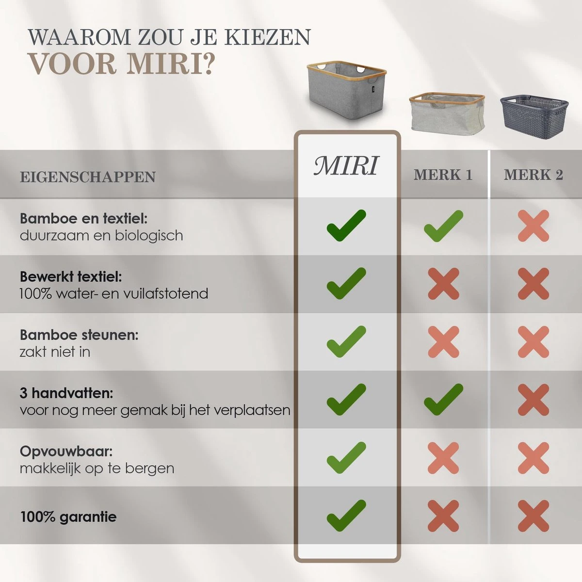 MIRI Opvouwbare Wasmand – Heupwasmand – Wasmanden – Opbergmand – Wasbox – 45L – Bamboe – Laundry Basket 7 MIRI Opvouwbare Wasmand – Heupwasmand – Wasmanden – Opbergmand – Wasbox – 45L – Bamboe – Laundry Basket - Afbeelding 7