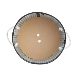 Relaxdays Wasmand Bamboe - Ronde Wasbox Met Deksel - 63 X 40 Cm - 65 Liter - Zwart -Leifheit Store 1200x1200 691