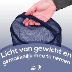 Allsa Wasmand - Opvouwbare Wasmand - 70 L - Extra Opbergvak - Stevig - Blauw -Leifheit Store 1200x1200 708