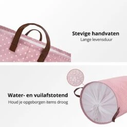 MAESON Wasmand Met Deksel - Opvouwbaar - Waterdicht - 72 L - Opbergmand Kinderkamer - Roze 9 MAESON Wasmand Met Deksel - Opvouwbaar - Waterdicht - 72 L - Opbergmand Kinderkamer - Roze -Leifheit Store 1200x1200 710