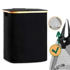 BrandtBergkamp Wasmand Zwart - 2 Stuks - Opvouwbare Wasmand - Wassorteerder - 150L 19 BrandtBergkamp Wasmand Zwart - 2 Stuks - Opvouwbare Wasmand - Wassorteerder - 150L -Leifheit Store 1200x1200 718