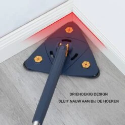 Premium Driehoekige Dweil Met Wringer - Verstelbaar En 360 Graden Draaibaar – Dweilsysteem Incl. 3 Microvezel Doeken -Leifheit Store 1200x1200 74