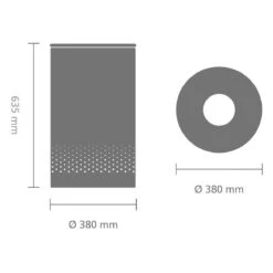 Brabantia Wasmand - 60 L - Matt Steel Met Kunststof Deksel -Leifheit Store 1200x1200 804