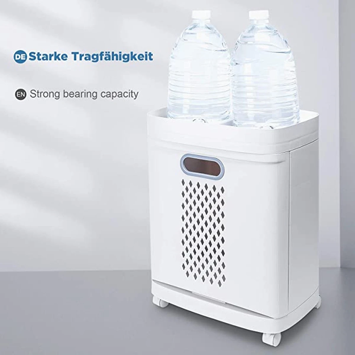 Wassorteerder – Wasmand Met 3 Vakken - Op Wieltjes - Valencia 3 Wassorteerder – Wasmand Met 3 Vakken - Op Wieltjes - Valencia - Afbeelding 3