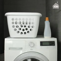 LaundrySpecialist Wasmand Met Soft Grip Handvaten – 35 X 28 X 29 Cm – 28 Liter – Wit 9 LaundrySpecialist Wasmand Met Soft Grip Handvaten – 35 X 28 X 29 Cm – 28 Liter – Wit -Leifheit Store 1200x1200 841