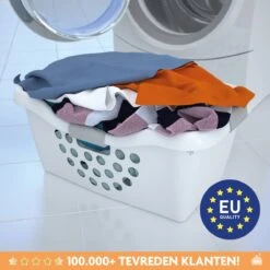 LaundrySpecialist Wasmand Met Soft Grip Handvaten – 35 X 28 X 29 Cm – 28 Liter – Wit 13 LaundrySpecialist Wasmand Met Soft Grip Handvaten – 35 X 28 X 29 Cm – 28 Liter – Wit -Leifheit Store 1200x1200 842