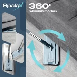 Spalax Vloerwisser - Dweil - Mop Set - Badkamer - Dweilsysteem - Dweilset - Vloerreiniger -Leifheit Store 1200x1200 90