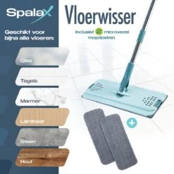 Spalax Vloerwisser - Dweil - Mop Set - Badkamer - Dweilsysteem - Dweilset - Vloerreiniger -Leifheit Store 1200x1200 92