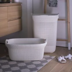 Curver Knit Wasmand Met Deksel - 57L - Oasis White 13 Curver Knit Wasmand Met Deksel - 57L - Oasis White -Leifheit Store 1200x1200 929