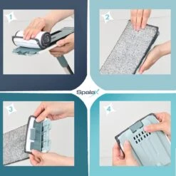 Spalax Vloerwisser - Dweil - Mop Set - Badkamer - Dweilsysteem - Dweilset - Vloerreiniger -Leifheit Store 1200x1200 93