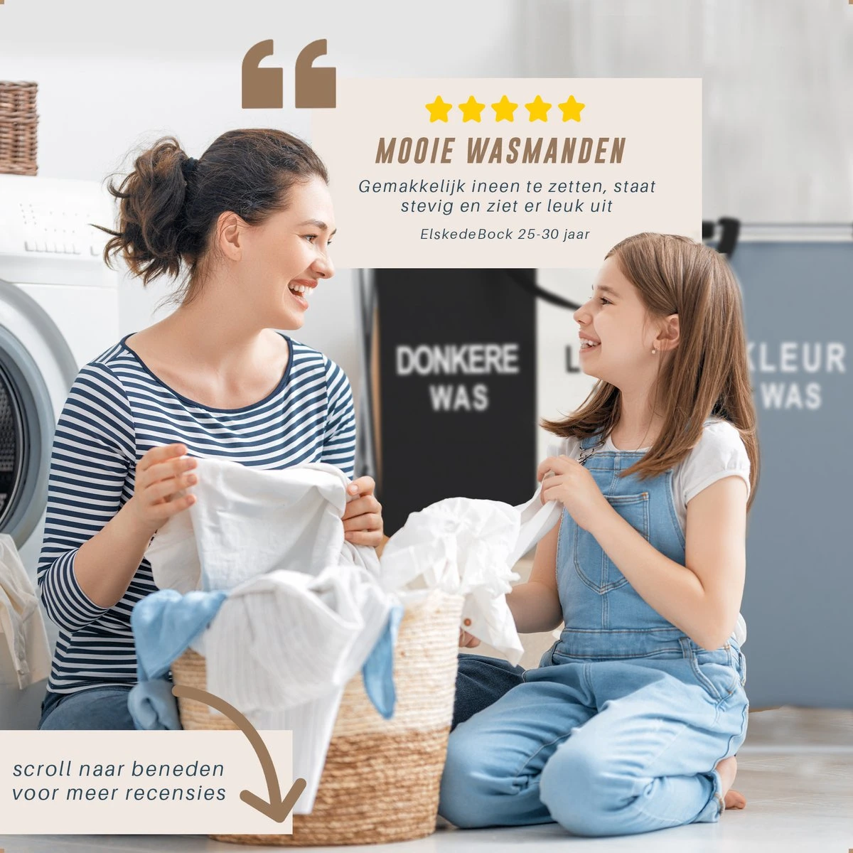 Landys Wasmand 3 Vakken - Opvouwbare Wassorteerder Met NL Opdruk - Aluminium Frame - 90L 3 Landys Wasmand 3 Vakken - Opvouwbare Wassorteerder Met NL Opdruk - Aluminium Frame - 90L - Afbeelding 3