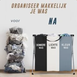 Landys Wasmand 3 Vakken - Opvouwbare Wassorteerder Met NL Opdruk - Aluminium Frame - 90L 13 Landys Wasmand 3 Vakken - Opvouwbare Wassorteerder Met NL Opdruk - Aluminium Frame - 90L -Leifheit Store 1200x1200 947