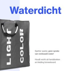Divineness - Wasmand 3 Vakken - 140 Liter - Wassorteerder - Waszak - Opvouwbaar En Waterdicht - Grijs 16 Divineness - Wasmand 3 Vakken - 140 Liter - Wassorteerder - Waszak - Opvouwbaar En Waterdicht - Grijs -Leifheit Store 1200x1200 955