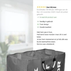 Divineness - Wasmand 3 Vakken - 140 Liter - Wassorteerder - Waszak - Opvouwbaar En Waterdicht - Grijs 19 Divineness - Wasmand 3 Vakken - 140 Liter - Wassorteerder - Waszak - Opvouwbaar En Waterdicht - Grijs -Leifheit Store 1200x1200 958