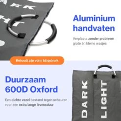 Divineness - Wasmand 3 Vakken - 140 Liter - Wassorteerder - Waszak - Opvouwbaar En Waterdicht - Grijs 21 Divineness - Wasmand 3 Vakken - 140 Liter - Wassorteerder - Waszak - Opvouwbaar En Waterdicht - Grijs -Leifheit Store 1200x1200 960