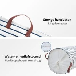 MAESON Wasmand Met Deksel - Opvouwbaar - Waterdicht - 72 L - Opbergmand Kinderkamer - Wit -Leifheit Store 1200x1200 964