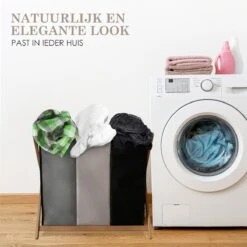 MIRI Wasmand 3 Vakken BAMBOE – Wassorteerder – Hout – Opvouwbaar – Wasbox – 105L – Gratis Schroevendraaier – Wasmanden – Laundry Basket 10 MIRI Wasmand 3 Vakken BAMBOE – Wassorteerder – Hout – Opvouwbaar – Wasbox – 105L – Gratis Schroevendraaier – Wasmanden – Laundry Basket -Leifheit Store 1200x1200 979