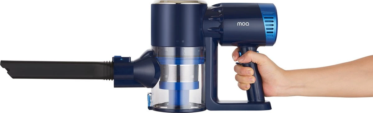 MOA Steelstofzuiger Ultra - 2-in-1 - Kruimeldief - Draadloos - 180 Watt - Zonder Zak - VC03DB 2 MOA Steelstofzuiger Ultra - 2-in-1 - Kruimeldief - Draadloos - 180 Watt - Zonder Zak - VC03DB - Afbeelding 2