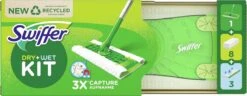 Swiffer Vloerreiniger Starterskit - 1 Dweil, 8 Droge En 3 Vochtige Vloerdoekjes Navullingen -Leifheit Store 1200x467 1