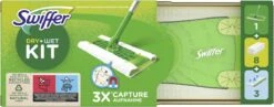Swiffer Vloerreiniger Starterskit - 1 Dweil, 8 Droge En 3 Vochtige Vloerdoekjes Navullingen -Leifheit Store 1200x470