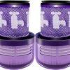 Merkloos 4 X HEPA Filter Compatible Met Dyson V12 Detect Slim & Absolute Motor Filter Vervanging Onderdelen 971517-01.