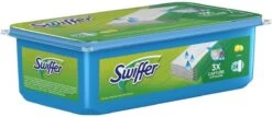 Swiffer Wet Doekjes – Vochtige Vloerdoekjes Met Frisse Citroen – 2x24 Natte Vloerdoekjes Duopack -Leifheit Store 1200x521