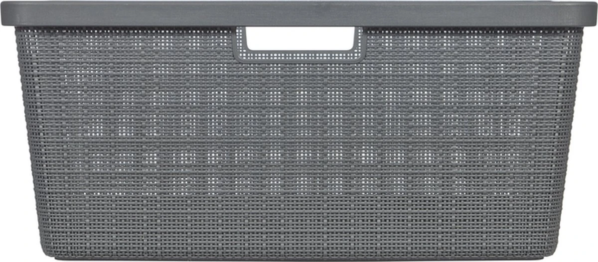 Curver Jute Wasmand - 46L - Donkergrijs 4 Curver Jute Wasmand - 46L - Donkergrijs - Afbeelding 4