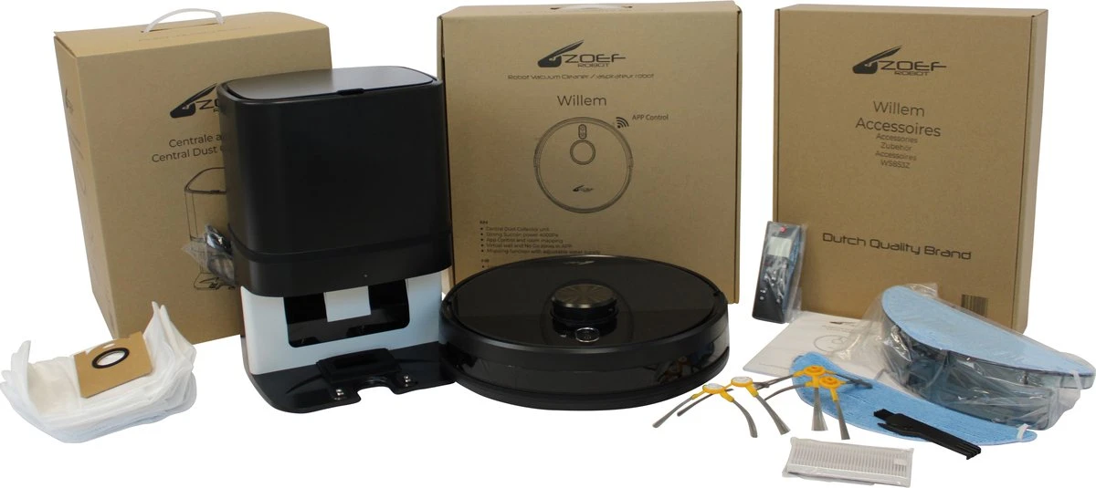 Geavanceerde Robotstofzuiger "Willem" Met Afzuigunit" - Uitgebreide Mapping - Leegt Automatisch- Zelf Lerende Robotstofzuiger - Robotstofzuiger Met Dweilfunctie - Robotstofzuiger Met Laadstation - 12 Geavanceerde Robotstofzuiger "Willem" Met Afzuigunit" - Uitgebreide Mapping - Leegt Automatisch- Zelf Lerende Robotstofzuiger - Robotstofzuiger Met Dweilfunctie - Robotstofzuiger Met Laadstation - - Afbeelding 12