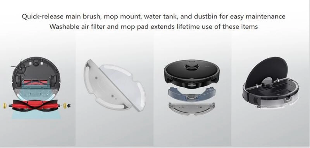 Xiaomi Roborock S5 MAX - Robotstofzuiger - Zwart 6 Xiaomi Roborock S5 MAX - Robotstofzuiger - Zwart - Afbeelding 6