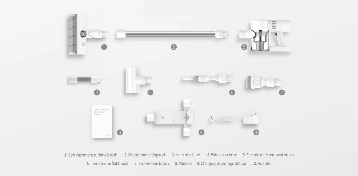 Dreame V10 Cordless Vacuum Cleaner - Steelstofzuiger 8 Dreame V10 Cordless Vacuum Cleaner - Steelstofzuiger - Afbeelding 8