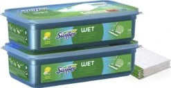 Leifheit Store 10 Swiffer Vloerreiniger - Vochtige Vloerdoekjes - Geur Van Citrus Fresh - Voordeelverpakking 2 X 48 Stuks