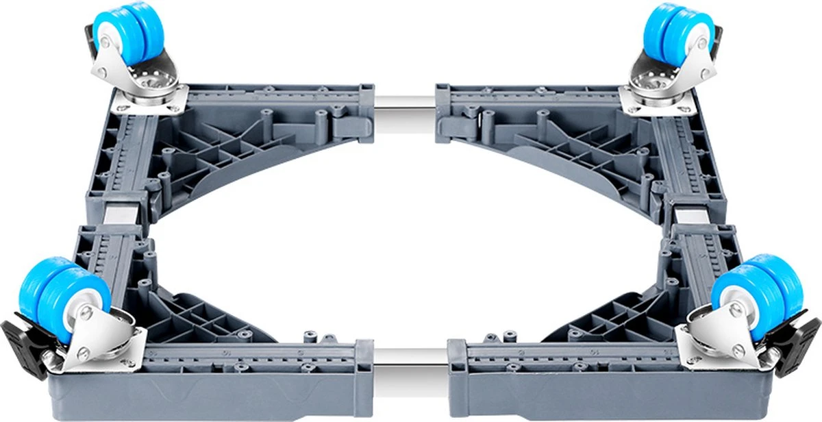 VanDijck Wasmachine Verhoger Op Wielen - Verhoging Voor Wasmachine - Verstelbaar -Meubelroller – Meubelverplaatser – Met 4 Wielen- Max 350kg - Wit 6 VanDijck Wasmachine Verhoger Op Wielen - Verhoging Voor Wasmachine - Verstelbaar -Meubelroller – Meubelverplaatser – Met 4 Wielen- Max 350kg - Wit - Afbeelding 6