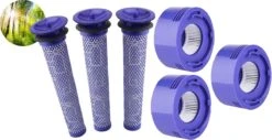 Merkloos XXL Super Set HEPA - Pre- & Post Filter - Dyson V7 En V8 96747801 Accessoires.