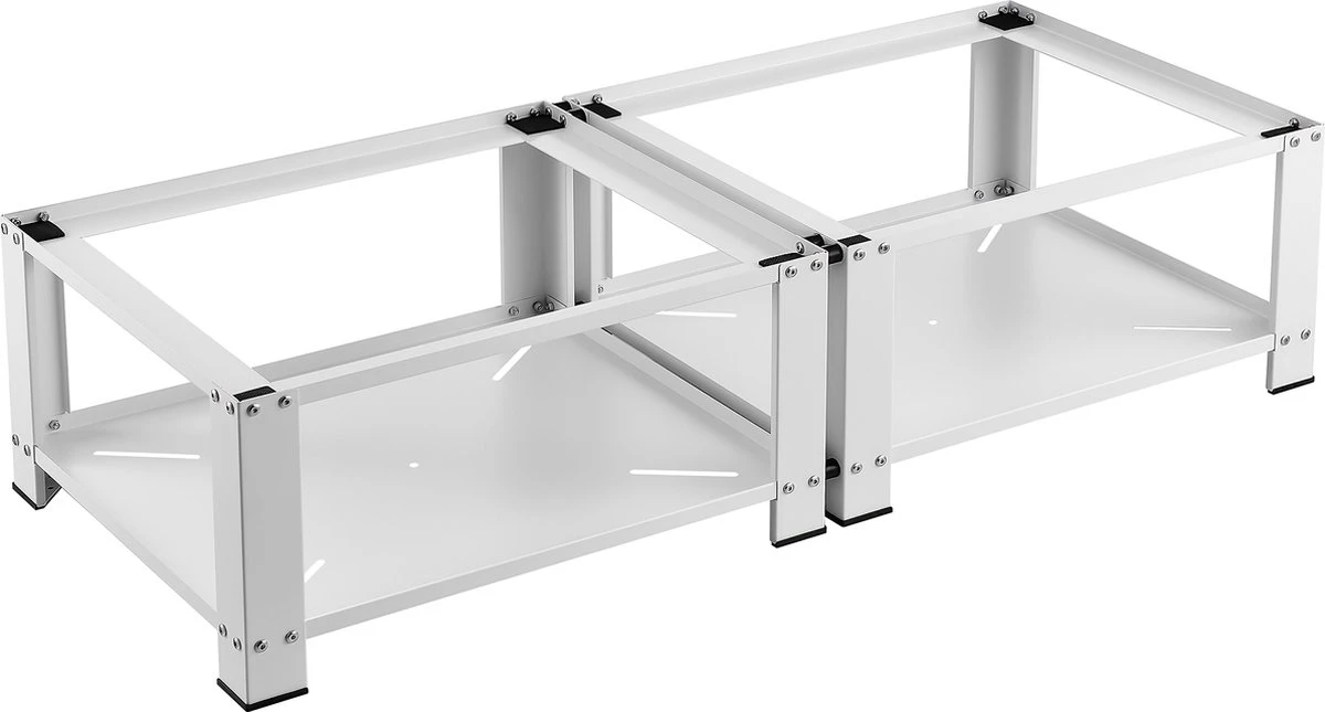 Wasmachine Sokkel Dubbel Cremlingen Verhoger Met Planken 2 Wasmachine Sokkel Dubbel Cremlingen Verhoger Met Planken - Afbeelding 2