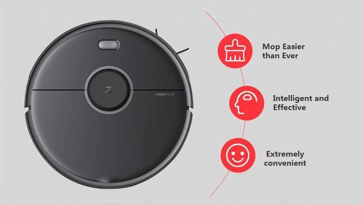 Xiaomi Roborock S5 MAX - Robotstofzuiger - Zwart 15 Xiaomi Roborock S5 MAX - Robotstofzuiger - Zwart - Afbeelding 15