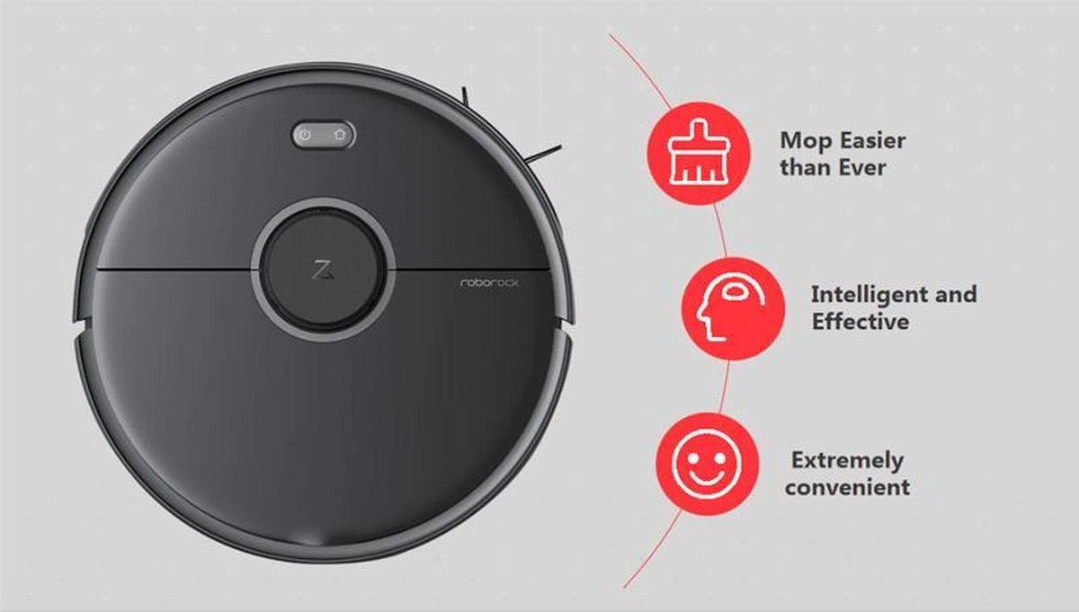 Xiaomi Roborock S5 MAX - Robotstofzuiger - Zwart 11 Xiaomi Roborock S5 MAX - Robotstofzuiger - Zwart - Afbeelding 11